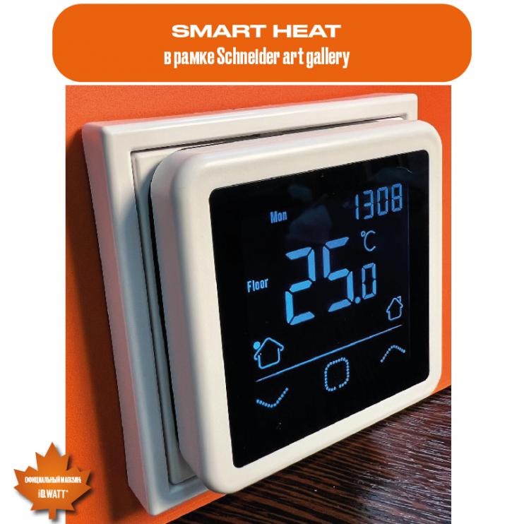 Программируемый терморегулятор с сенсорным дисплеем SMART HEAT BLACK