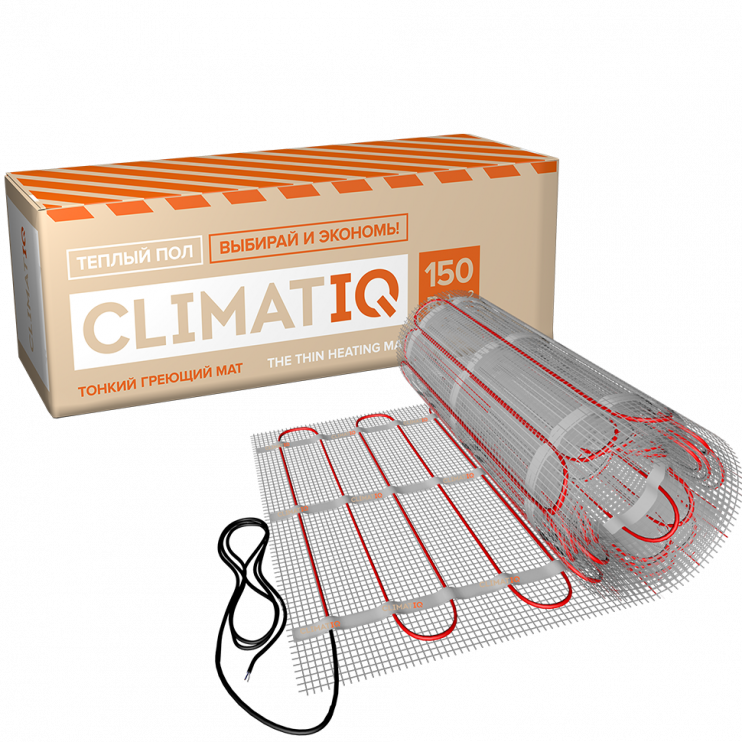 Тонкий самоклеящийся греющий мат CLIMATIQ MAT 3м²